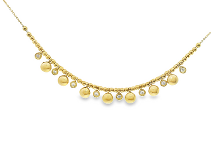 0.29CT Diamond Pendant 14k Yellow Gold