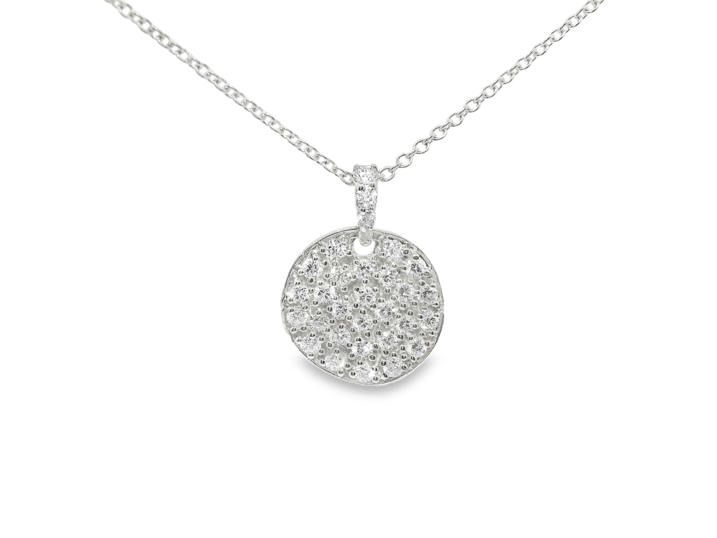 0.65CT Diamond Chip Pendant 14K Gold