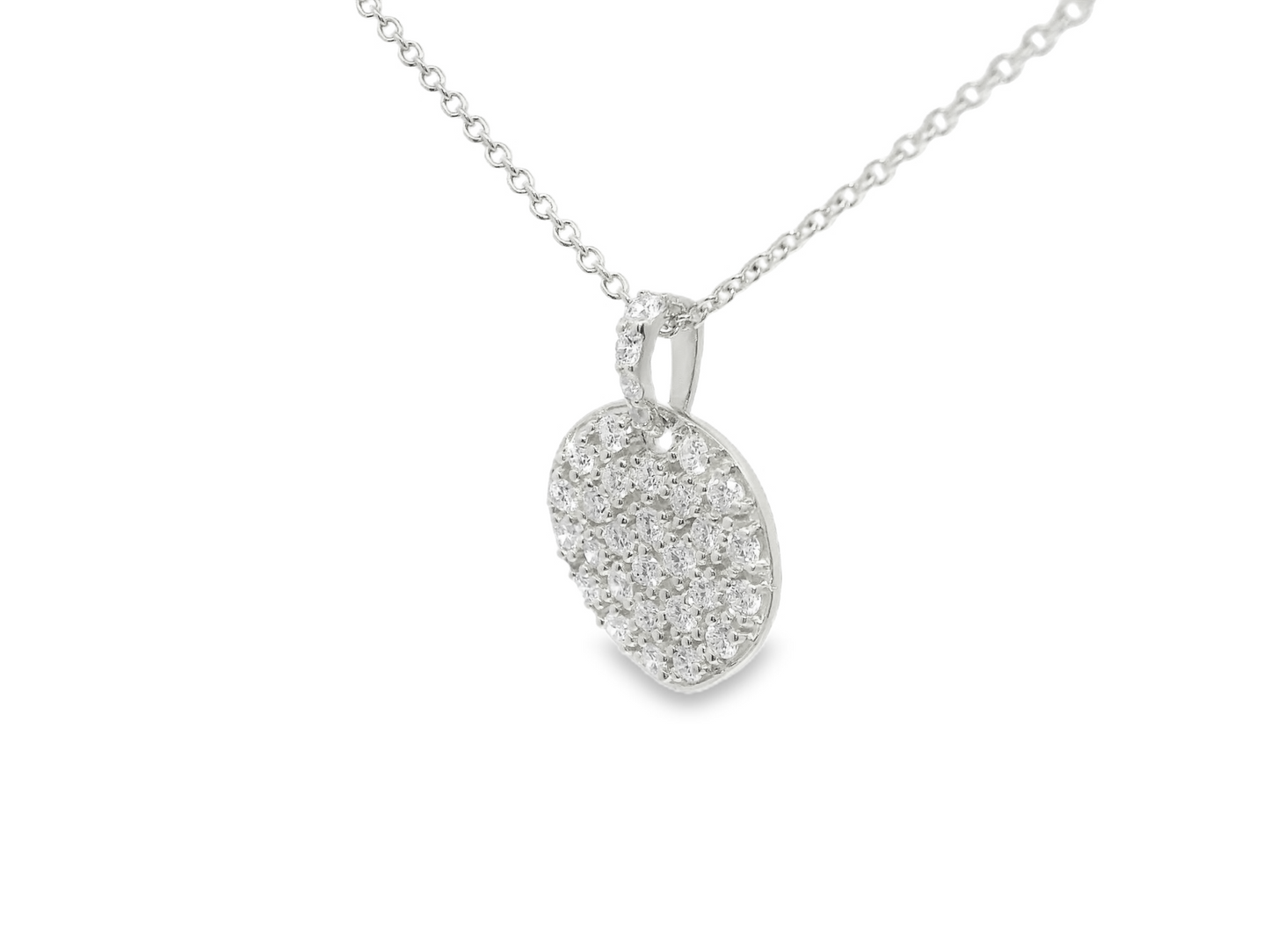 0.65CT Diamond Chip Pendant 14K Gold