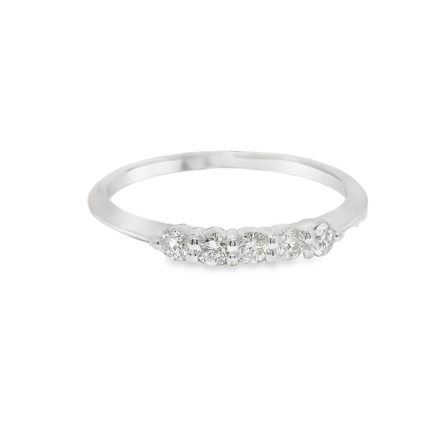 0.20CT Diamond Ring 18k White Gold