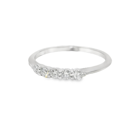 0.20CT Diamond Ring 18k White Gold