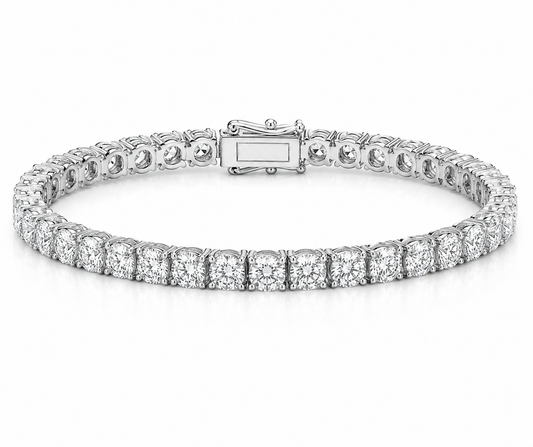 9.18CT Natural Diamond Tennis Bracelet 14k Gold
