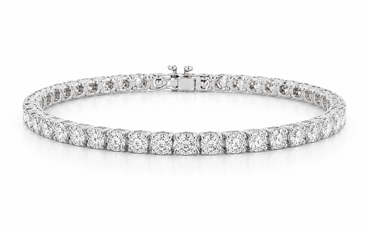 5CT Natural Diamond Tennis Bracelet 14k Gold