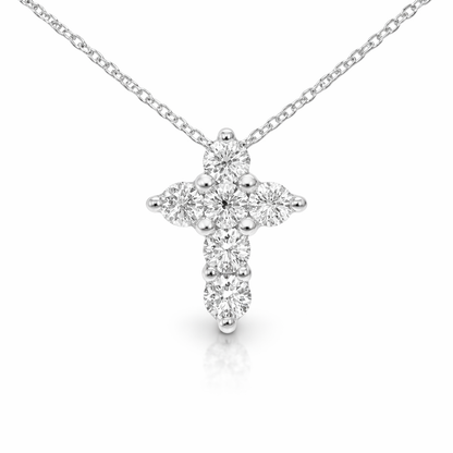 1.21CT Diamond Cross 14k Gold