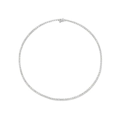 10.37CT Lab Diamond Necklace 14k White Gold