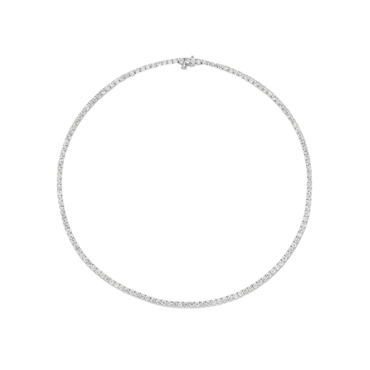 10.37CT Lab Diamond Necklace 14k White Gold