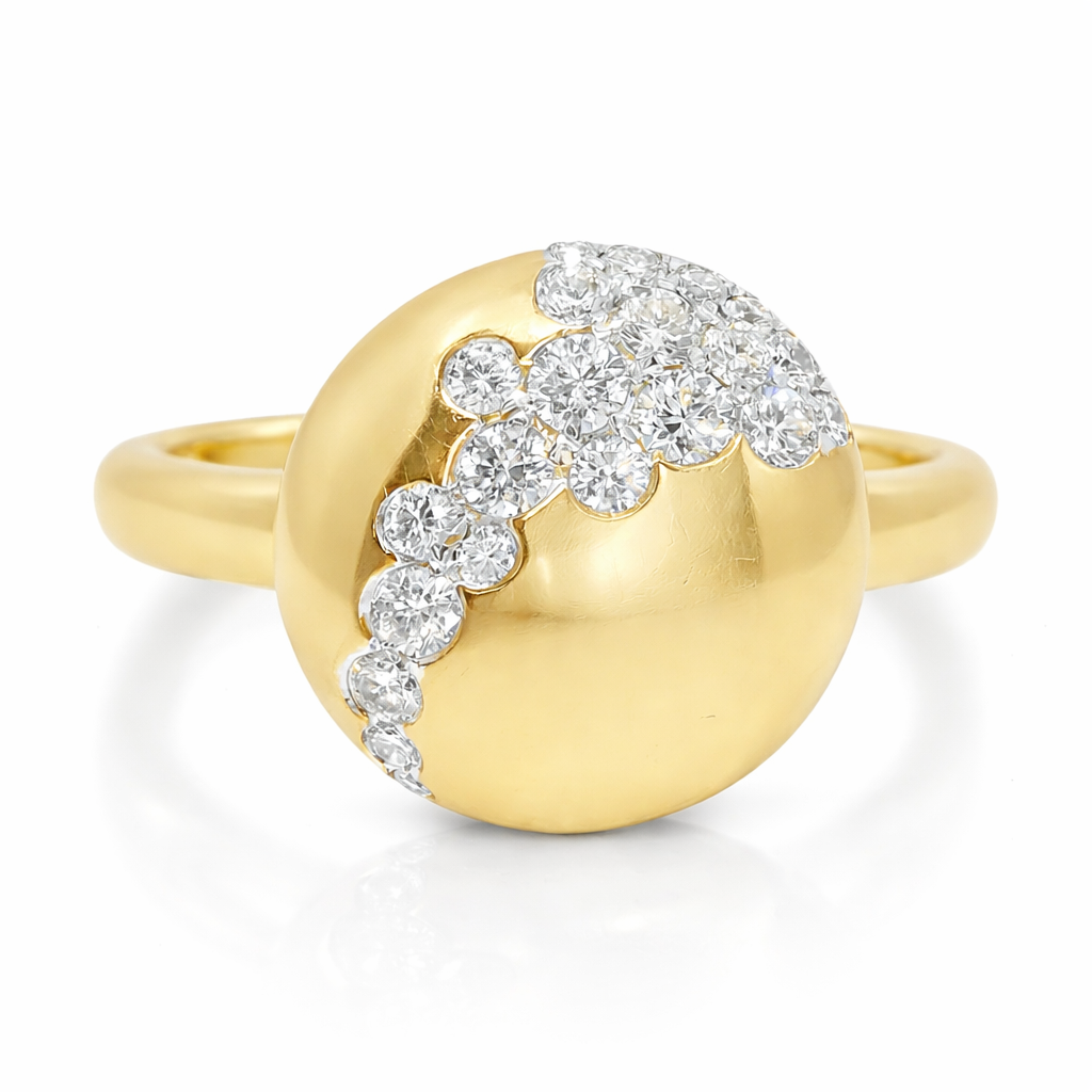 0.31CT Diamond Ring 14k Yellow Gold