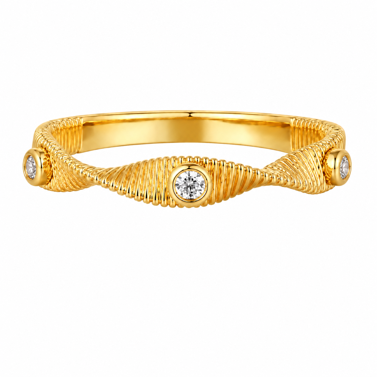 0.08CT Diamond Ring 14K Yellow Gold