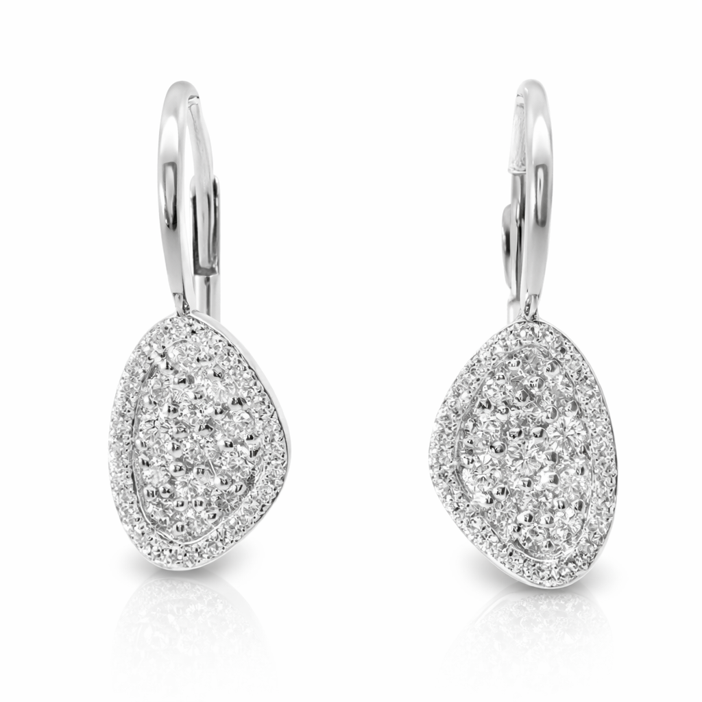 0.60CT Diamond Earring 18k White Gold