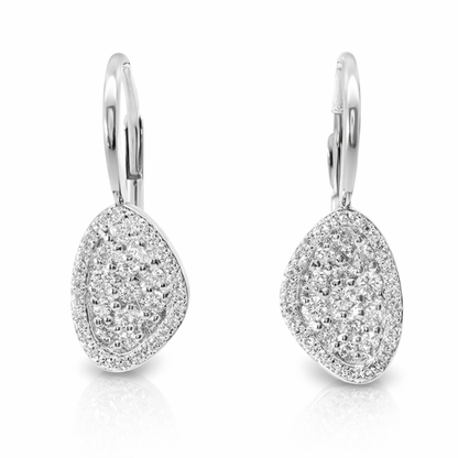 0.60CT Diamond Earring 18k White Gold
