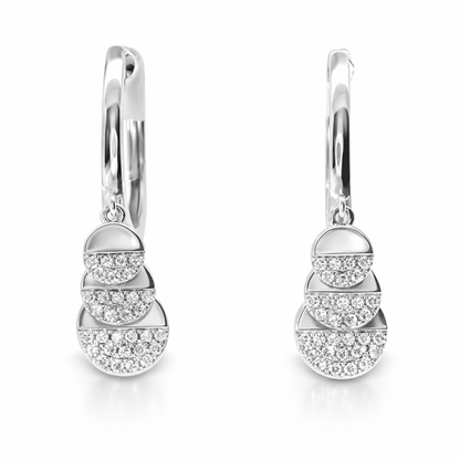 0.21CT Diamond 14k White Gold Earring