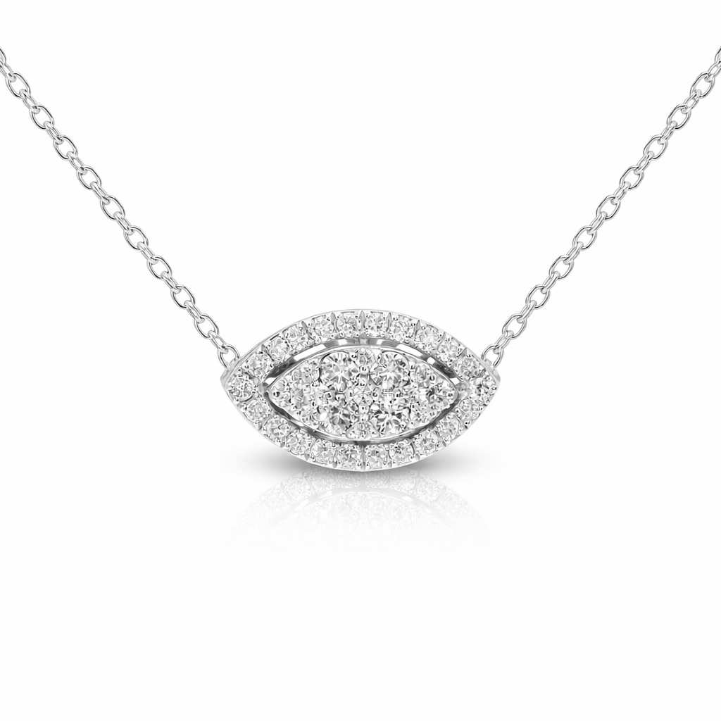 0.31ct diamond pendant in 14k white gold – Niara