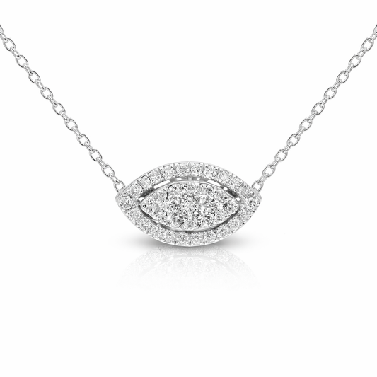 0.31ct diamond pendant in 14k white gold – Niara