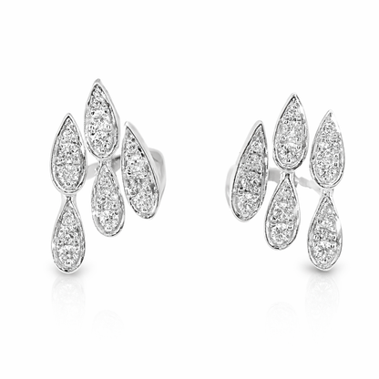 0.34CT Diamond 14k White Gold Earring