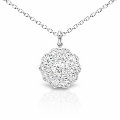 0.82ct diamond pendant in 14k white gold – Niara