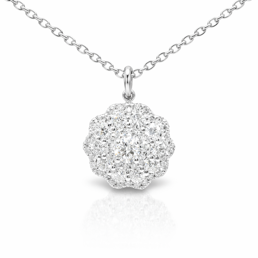 0.82ct diamond pendant in 14k white gold – Niara