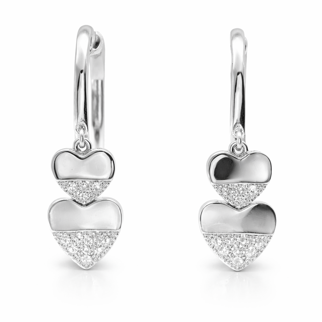 0.08Ct Diamond 14k Gold Earring