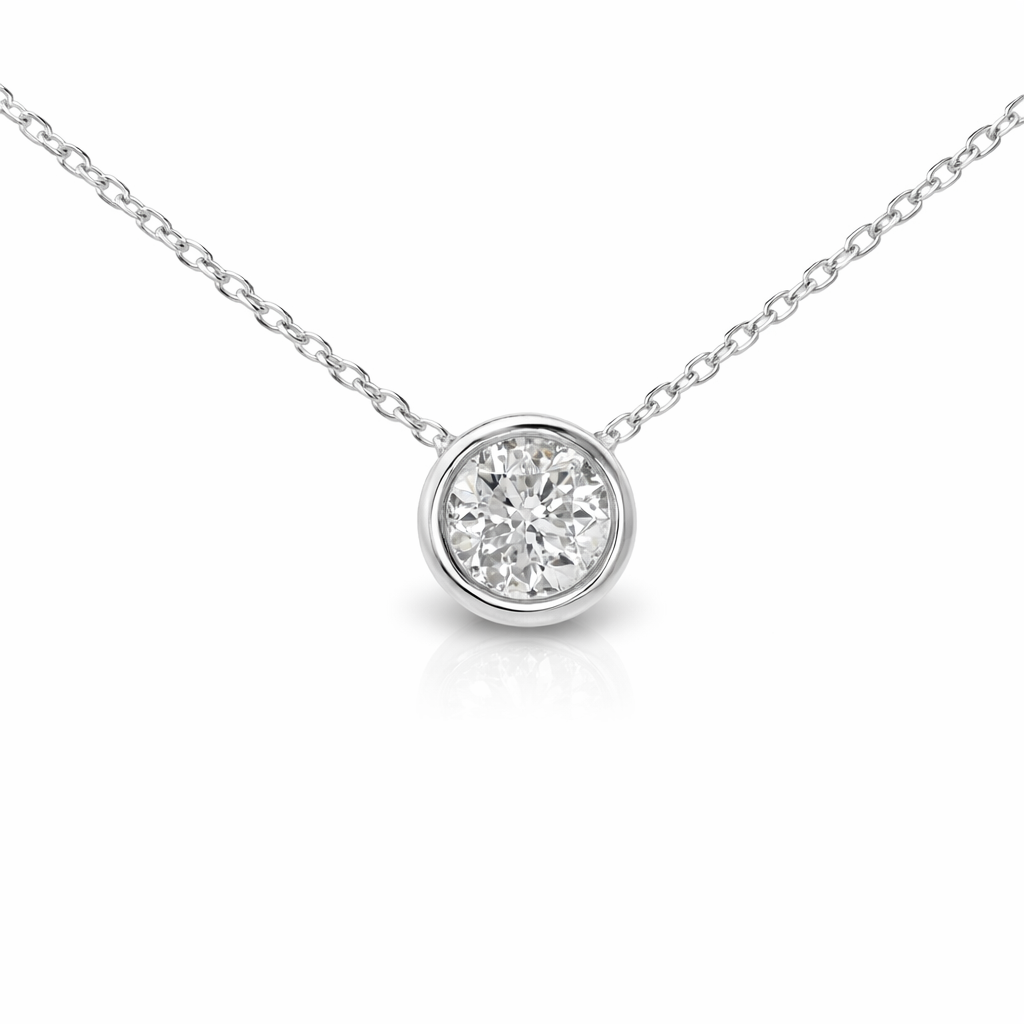 0.50ct diamond pendant in 18k white gold – Niara