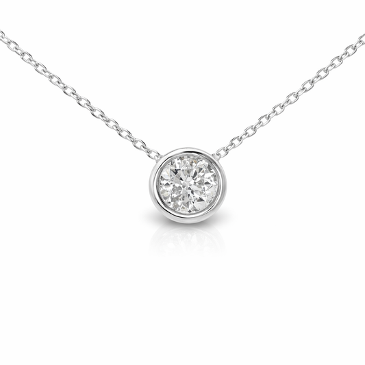 0.50ct diamond pendant in 18k white gold – Niara