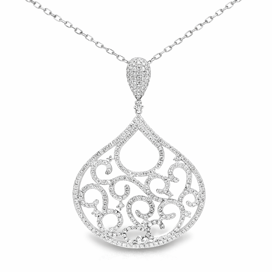 2.26ct diamond pendant in 14k white gold – Niara