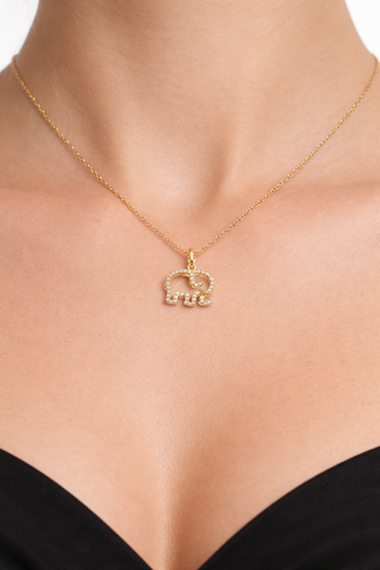 0.17ct diamond pendant in 14k yellow gold – Niara