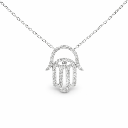 0.38ct diamond pendant in 14k white gold – Niara