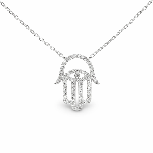 0.38ct diamond pendant in 14k white gold – Niara