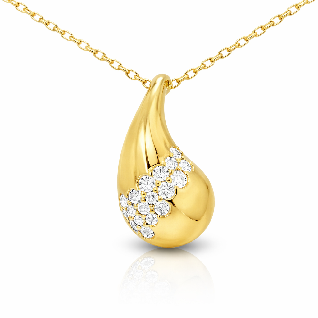 0.35ct diamond pendant in 14k yellow gold – Niara