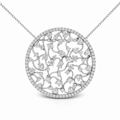 2.62ct diamond pendant in 14k white gold – Niara