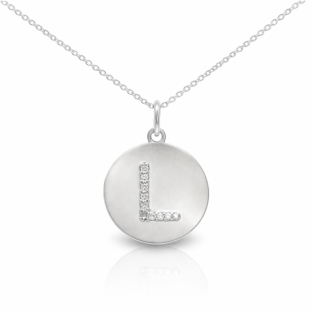 0.06ct diamond pendant in 14k white gold – Niara