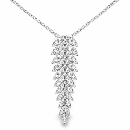 3.44ct diamond pendant in 14k white gold – Niara