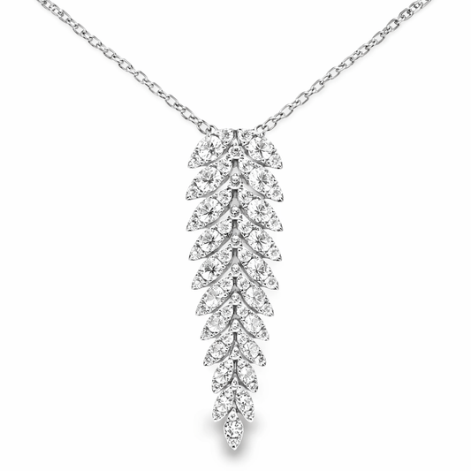 3.44ct diamond pendant in 14k white gold – Niara