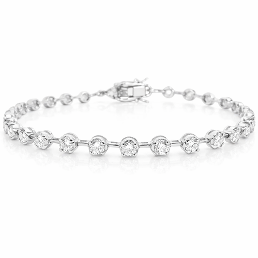 1.53CT Diamond Bracelet 14k Yellow Gold