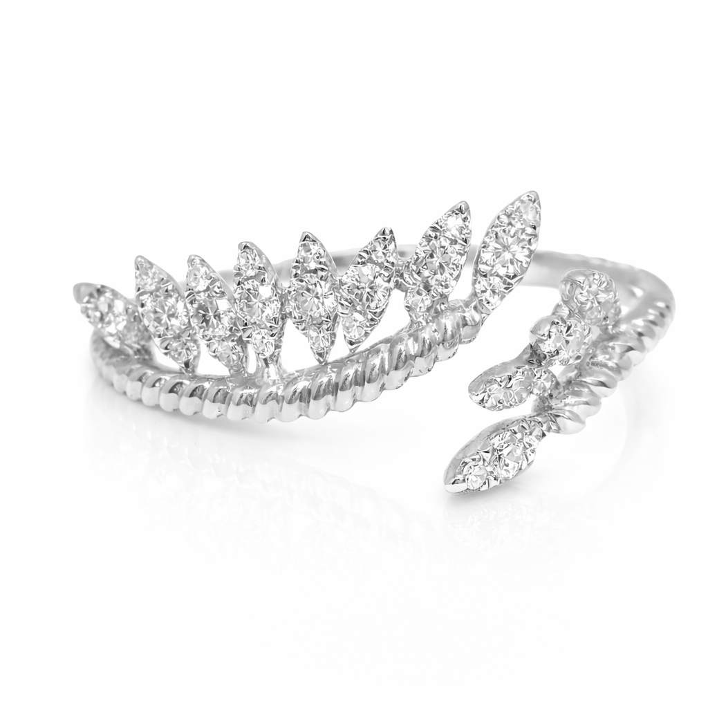 0.28CT Diamond Ring 14k White Gold