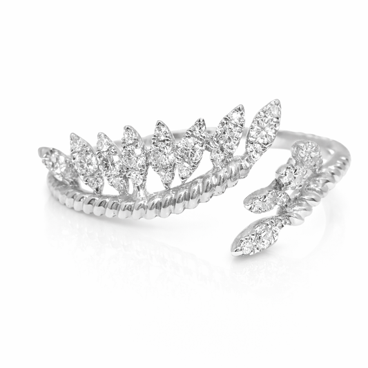 0.28CT Diamond Ring 14k White Gold
