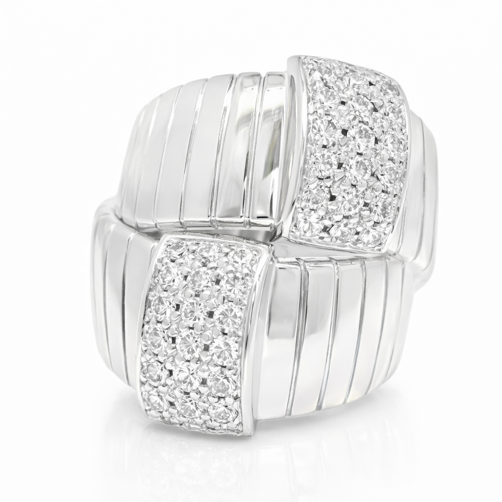 0.80CT Diamond Ring 14K White Gold