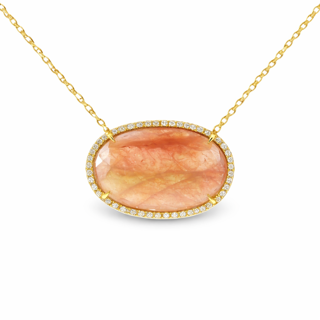 0.22ct diamond pendant in 14k yellow gold – Niara
