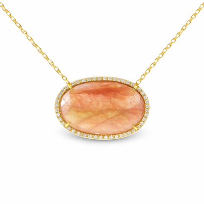0.22ct diamond pendant in 14k yellow gold – Niara
