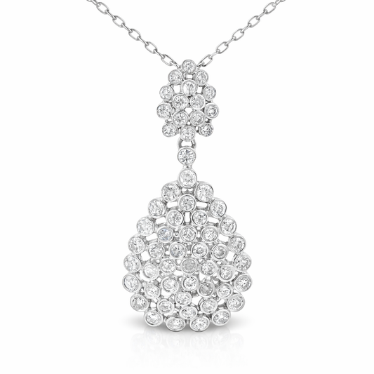 1.17ct diamond pendant in 14k white gold – Niara