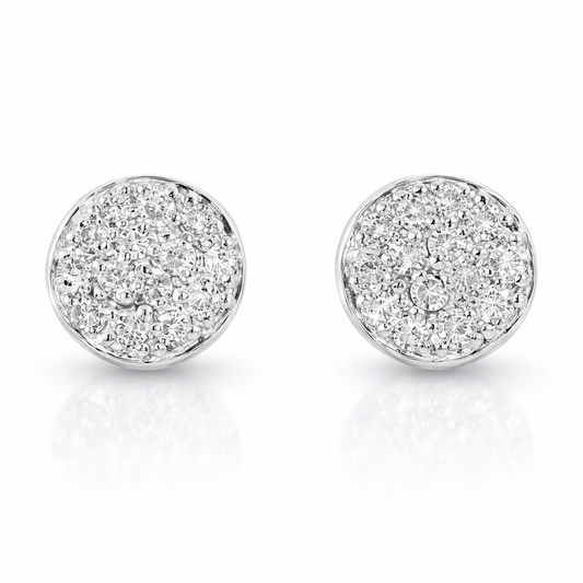 1.84CT Diamond 14k White Gold Earring