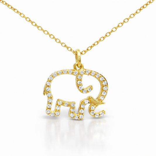 0.17ct diamond pendant in 14k yellow gold – Niara