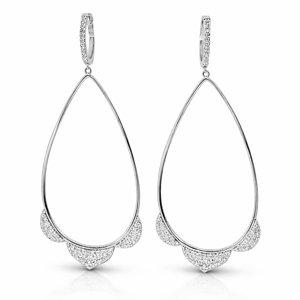 0.73CT Diamond 14k Gold Earring