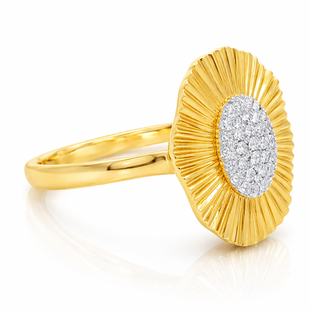 0.10CT Diamond Ring 14k Yellow Gold