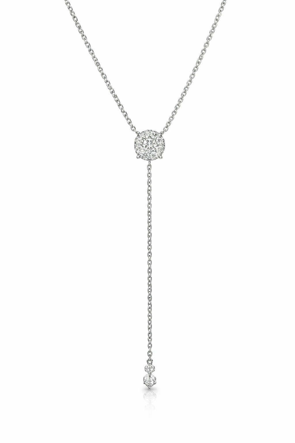 0.74ct diamond pendant in 14k white gold – Niara
