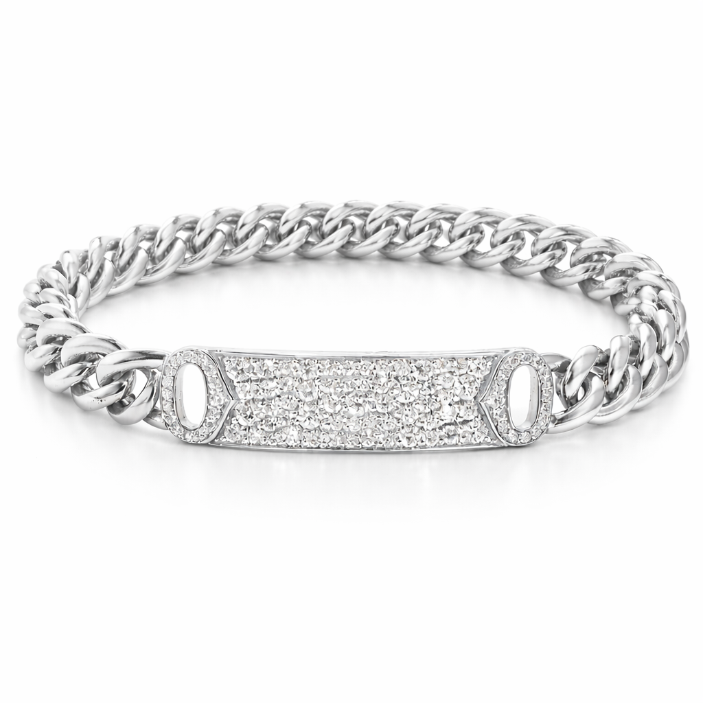 0.95CT Diamond Bracelet 14k White Gold