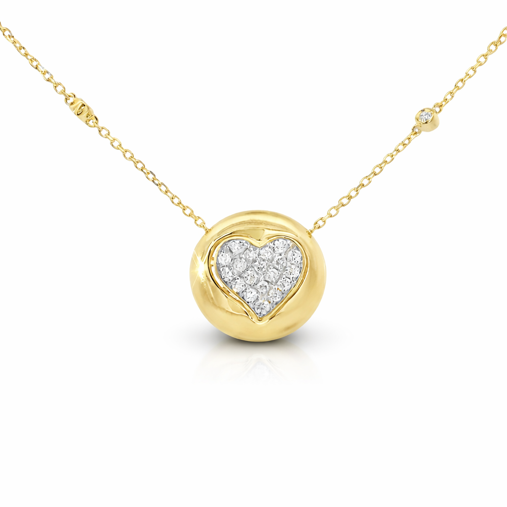 0.29ct diamond pendant in 14k yellow gold – Niara