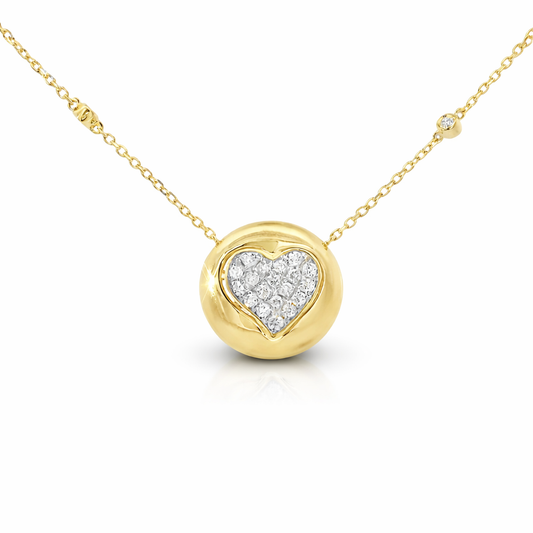 0.29ct diamond pendant in 14k yellow gold – Niara
