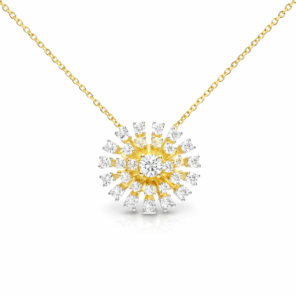 0.85ct diamond pendant in 14k yellow gold – Niara