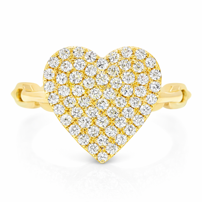 0.40CT Diamond Ring 14k Yellow Gold