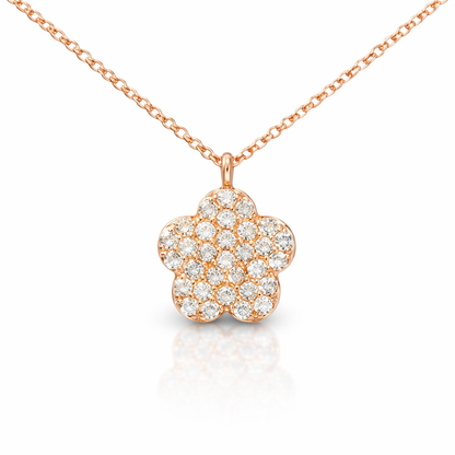 0.34ct diamond pendant in 14k rose gold – Niara